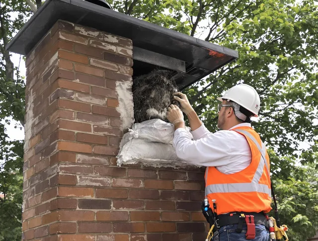 Humane removal of debris and animals by West Warwick Chimney Sweep in West Warwick, RI