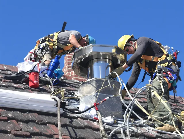 Protective chimney cap installed by West Warwick Chimney Sweep in West Warwick, RI