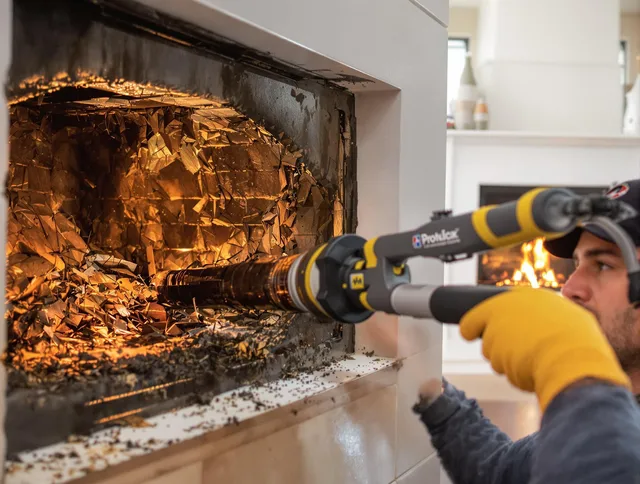 Professional chimney cleaning by West Warwick Chimney Sweep in West Warwick, RI