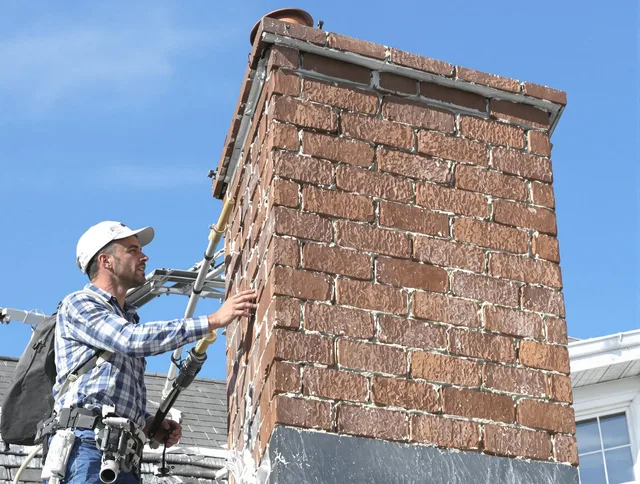 Brickwork for a chimney rebuild by West Warwick Chimney Sweep in West Warwick, RI
