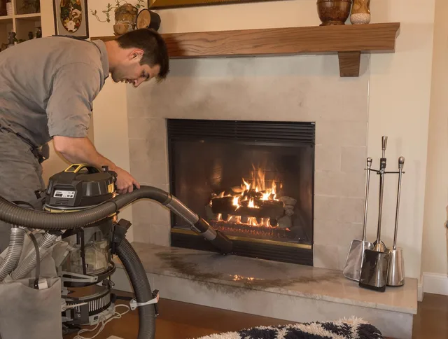 Routine fireplace upkeep by West Warwick Chimney Sweep in West Warwick, RI
