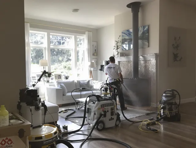 Soot removal service by West Warwick Chimney Sweep for a fireplace in West Warwick, RI